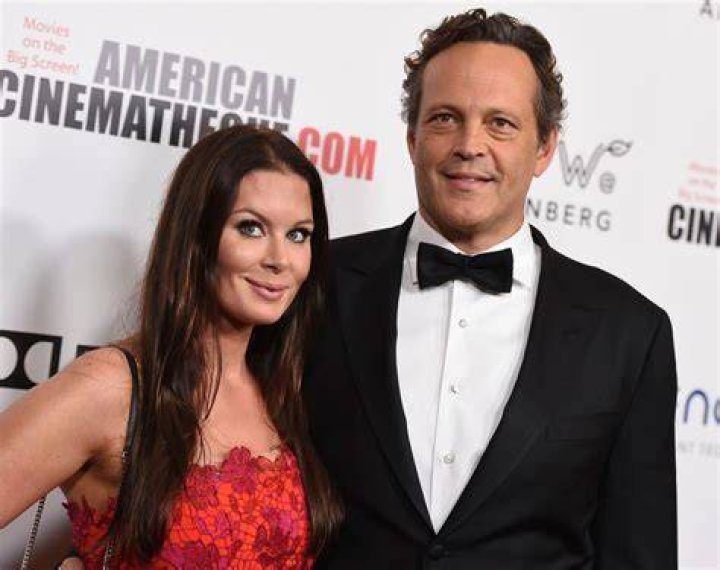 Actor Vince Vaughn and wife, Kyla Weber, arrive on the red carpet. 