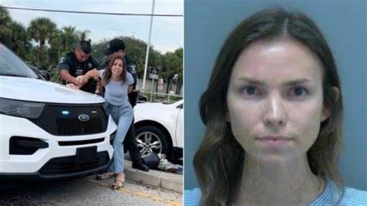 Annika Olson Florida woman arrested trying to give panhandler 20