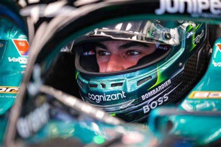 Formula One star Lance Stroll kisses girlfriend Sara Pagliaroli on date