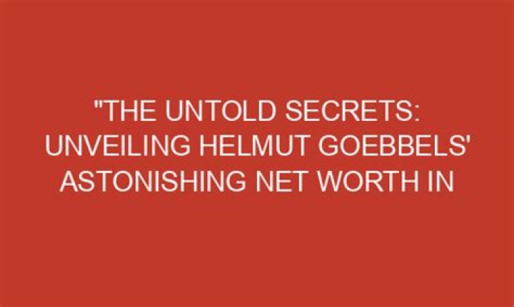 Unveiling The Secrets Of Helmut Huber's Billionaire Empire