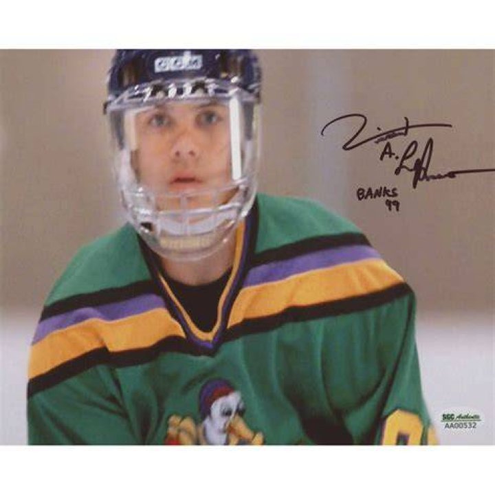Vincent Larusso Autograph 8x10; Ducks Fly Together! Mighty Ducks